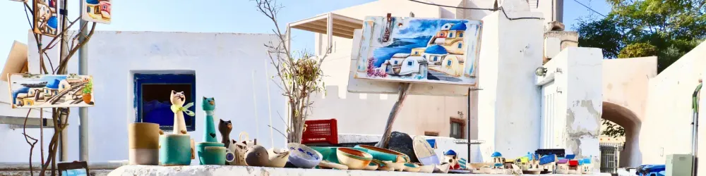 Header - Tourist shop in Santorini